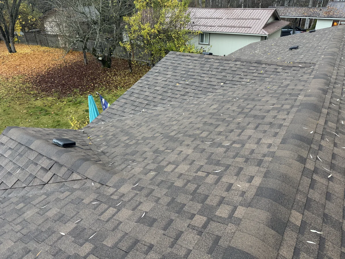 Asphalt shingle roof on a home in Sandpoint, Idaho